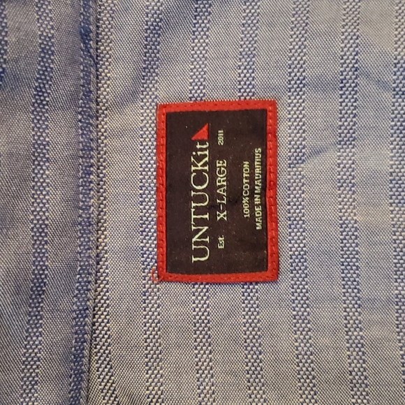 Untuckit Mens Short Sleeve Button Shirt Size XL - Picture 9 of 9